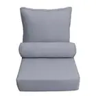 AD001 Pipe Trim Small Outdoor Deep Seat Back Rest Bolster Insert Slip Cover Set