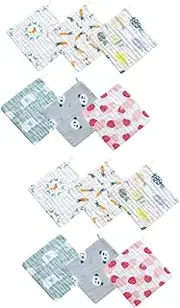 12 Pcs Towel Towels Face Towel Square Towel for Face Clean Face Washcloth Washcloth Newborn Face Cloth Muslin Washcloth Towel Facial Towel Totority