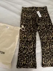 BRAND NEW Mr Winston Leopard Print Capri Pants Size S-M And Free Shipping xx