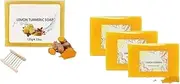 Lemon Turmeric Soap, Cleansing Soap For Hyperpigmentation, Dark Spot Remover For Face, Skin Lightening And Brightening For Body (3)