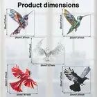 5Pcs Hummingbird Suncatcher Acrylic Bird Sun Catcher Décor Cute Suncatcher Nuwpn