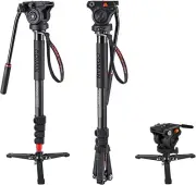 Monopod, COMAN KX3232 73.2 inch Professional Monopod Tripod Lightweight Aluminum