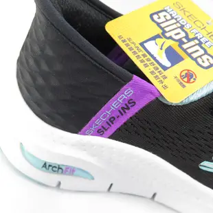 Skechers ARCH FIT-FRESH FLARE 女 健走鞋 149568BKMT 黑x藍【iSport】