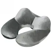 Silver grey U-Shape Travel Pillow Travel Neck Pillow Inflatable Head Rest Cushion Portable