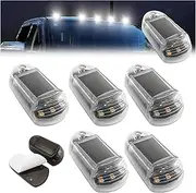 Wireless Solar Cab Lights,No Drill Cab Lights,Wireless Cab Lights for Truck,New Solar Cab Lights for Truck,Punch-Free LED Lights, 7 Colors App Control,Wireless Cab Lights(White)