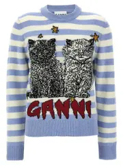 [GANNI] Sweater XS Illusion Blue