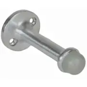 TRIMCO 1235-26D HVY DUTY BASEBOARD STOP 2 3/4" PROJECTION SATIN CHROME ON BRASS