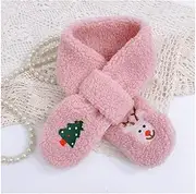 [ABGRC] Decoration Lamb Wool Scarf, Unisex Children's Plush Cute Thickening Scarves, Winter Versatile Shawl, Soft and Comfortable Wrap Shawl