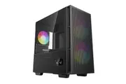 DEEPCOOL CH360 Digital Black Micro ATX Case, Tempered Glass Window,1x USB 3.0, 1x USB-C, HD Audio, 2x 140mm ARGB and 1x 120mm ARGB Pre-installed Fans