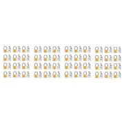 48 Pack Padlock Small Padlock Solid Brass Locks with 144 Key for Luggage8999