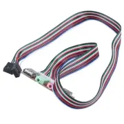 1X(PC Computer USB Port Audio Headset Microphone Cable Support Front Panel O6H2)