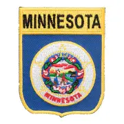 Minnesota State Flag Shield Patch, United States of America Patches