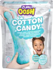 Oosh Cotton Candy Large Foil Bag 100g (Bubble Gum) by ZURU, Fluffy Slime, Stretc