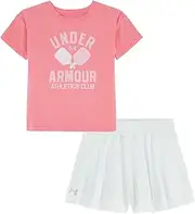 [Under Armour] UA FLARE 2-FER SHORT SET, COSMO PINK, 5, Dark Pink, 5