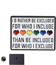 [Yabauuop] LGBTQ Pins | Decorative Ally Pin - Portable Inclusive Progress Pride Jewelry Badge, Pride Month Decoration for Men, Women