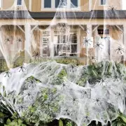 1330 sqft Halloween Spider Webs Decorations with 100 Extra Fake Spiders Super...