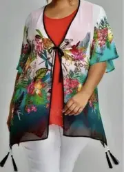 TS TAKING SHAPE plus sz 18 S-M Marcello Kimono Light Jacket Cover Up NWT rrp$150