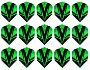 5 New Sets Harrows Vivid Standard Dart Flights - Ships w/ Tracking - Green