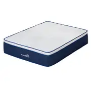 Familand Single Size Mattress Pocket Spring Medium Firm Memory Foam 35cm in Blue
