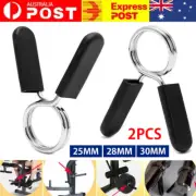 2Pcs 25/28/30mm Gym Dumbbell Barbell Weight Bar Lock Clamp Spring Collar Clips