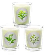 Qualitas Candles 3pc Candle Set - Tea, Green Tea, & Earl Grey