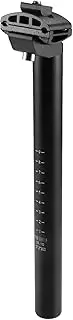 X AUTOHAUX Bike Seat Post Aluminum Alloy Bicycle Seatpost Mountain Bike Saddle Pole Road Bike Seat Tube Mount Black