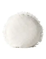 [Aura Home] Vintage Linen Fringe 45cm Round Cushion in Sand