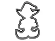 Elf Outline Cookie Cutter | 3D Printed, 3D Figurines