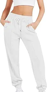 [Generic] Women Jogger Pant Drawstring Elastic Waist Summer Loose Fit Quick Dry Lightweight Athletic Workout Running Trouser