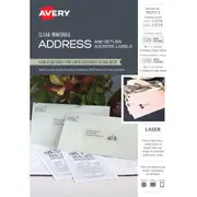 Avery 982513 L7278 L7279 Address And Return Address Labels Clear 258 Labels