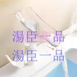 《環宇家居 保固一年》奶油白全銅瀑布水龍頭 洗臉盆家用冷熱出水龍頭 洗手盆面盆台上盆浴室透明龍頭 衛生間單孔極簡高端龍頭