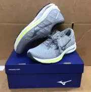 Mizuno Women's Wave Rider 25 Waveknit Running Shoes Harbor Mist/Silver