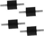 ELAYARD 4pcs Rubber Isolator Mounts Silent Block Threaded Design for Car Boat Applications Noise Reducing Stability Enhancing Isolators
