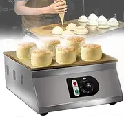 1700w Electric Souffle Machine,Commercial Countertop Dorayaki Making Machine,Non-Stick Waffle Maker with Pure Copper Heating Plate,for Home Bakery
