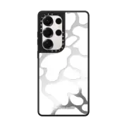 Galaxy S25 Ultra Mirror Magnetic Case White Cow Print by Corey Paige Designs