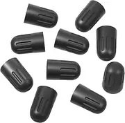 10 Pack Black Plastic Tire Valve Stem Caps with Rubber Seal Universal Long Air Valve Stem Caps for TPMS and TR20008 Rubber Valves Dustproof & Airtight Seal, All-Weather, Air Protection, ­Light-Weight