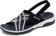 [Skechers] Women's Archfit Reggae Sport-Hometown Sandal