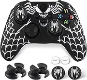 PlayRealm Silicone Skin Cover Sticker x 1 & Extender Grips x 2 for Xbox Series/One Controller Venom