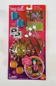 My Life Doll Camping Accessories Set Fire Lights Up Marshmallows
