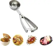 Cuisinox Stainless Steel Ice Cream Scoop with Spring Trigger, Size #20