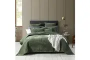 Bianca Samatra Coverlet Set w Pillowcase Home Room Bedding Olive
