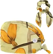 [YTYVAGT] Scrub Caps Women,Scrub Hats Suitable for Women,Flower Butterfly Bird Floral