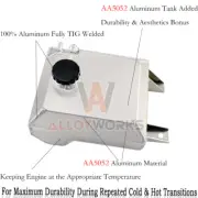 Aluminum Coolant Header Overflow Tank Fits Ford Falcon BA BF XR6 XR8 FG FPV GT (for: Ford)