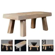 Cliff Cypress Wood Ornaments Short Wooden Stool Rustic Toddler