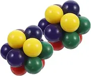 ERINGOGO 2Pcs Changeable Beads for Rainbow Beads Sensory Play for Adults for Mindfulness Fun