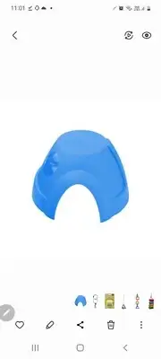 Pet One Small Animal Hide Plastic Igloo (L) 30cm x 26.5cm x 14cm Blue