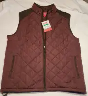 NEW Coleman Outdoor Company "Cordovan" Quilted Vest Size Large