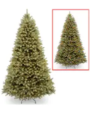 National Tree Company 10ft Feel-Real Down Swept Douglas Fir Hinged Tree 10 ft NoColor