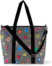 kate spade new york Large Capacity Insulated Cooler Tote Bag, Soft Sided Portable Beach Cooler with Shoulder Strap
