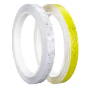 Prasacco 2 Rolls Reflective Tape, 10mmx8M Waterproof High Visibility Reflector